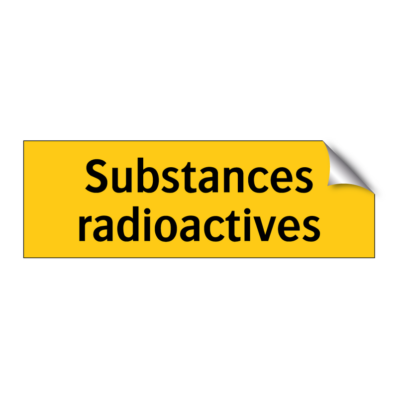Substances radioactives