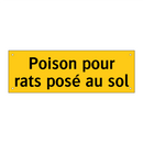 Poison pour rats posé au sol