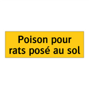Poison pour rats posé au sol