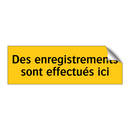 Des enregistrements sont effectués ici
