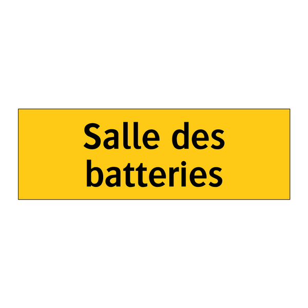 Salle des batteries