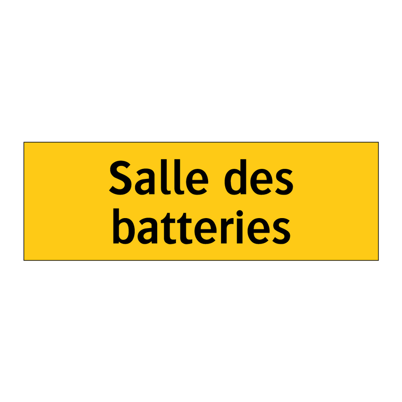 Salle des batteries