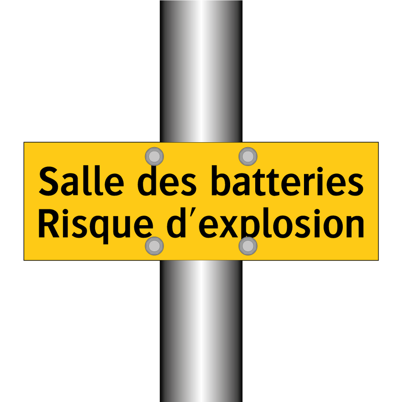 Salle des batteries Risque d'explosion