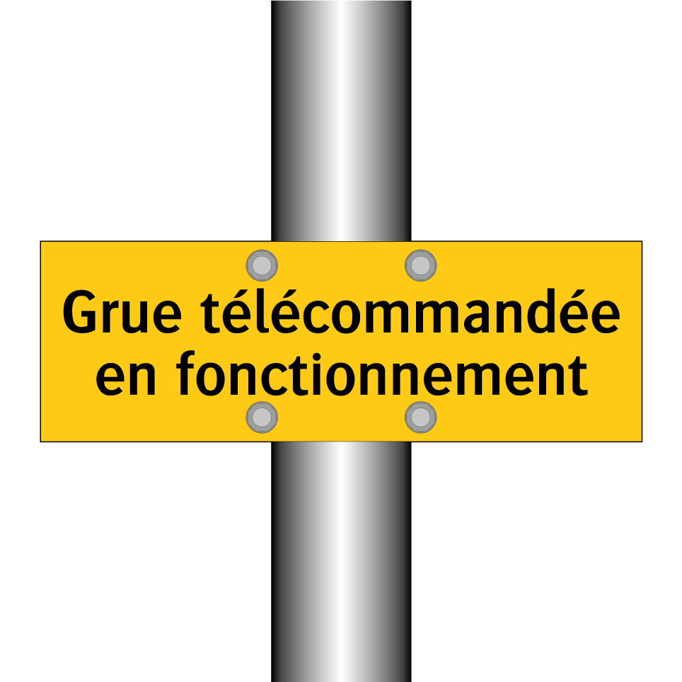 Grue télécommandée en fonctionnement