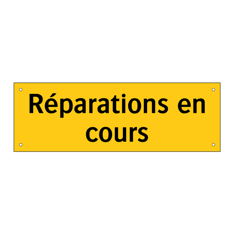 Réparations en cours