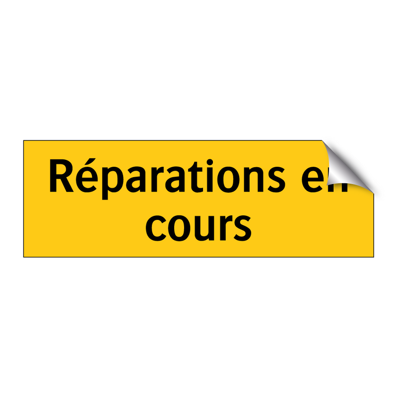 Réparations en cours