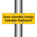 Zone interdite Entrée interdite Radioactif