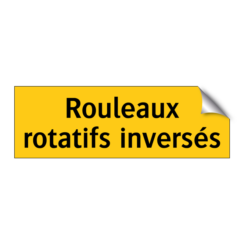 Rouleaux rotatifs inversés