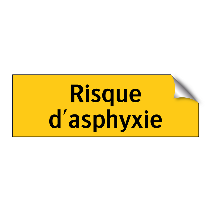 Risque d'asphyxie