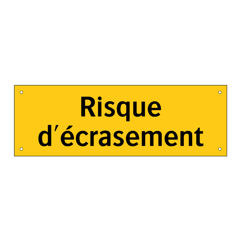 Risque d'écrasement