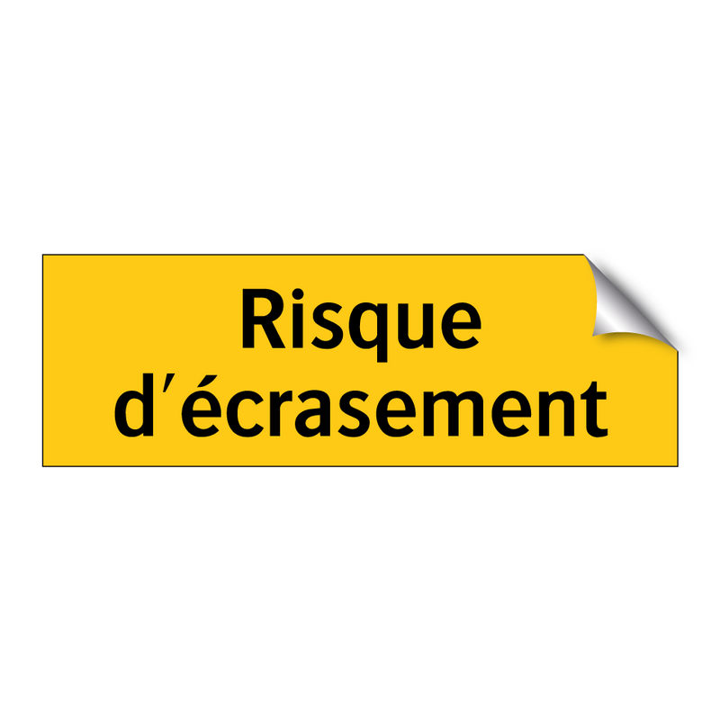 Risque d'écrasement