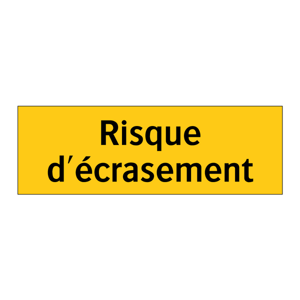 Risque d'écrasement