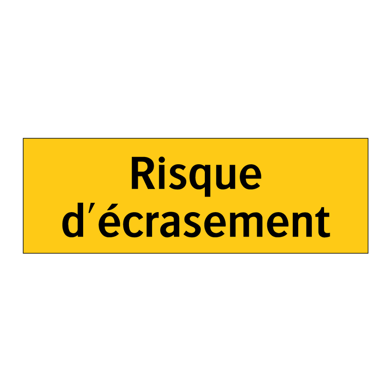 Risque d'écrasement