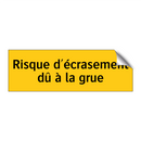 Risque d'écrasement dû à la grue