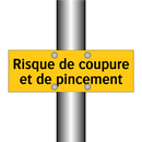 Risque de coupure et de pincement