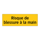Risque de blessure à la main