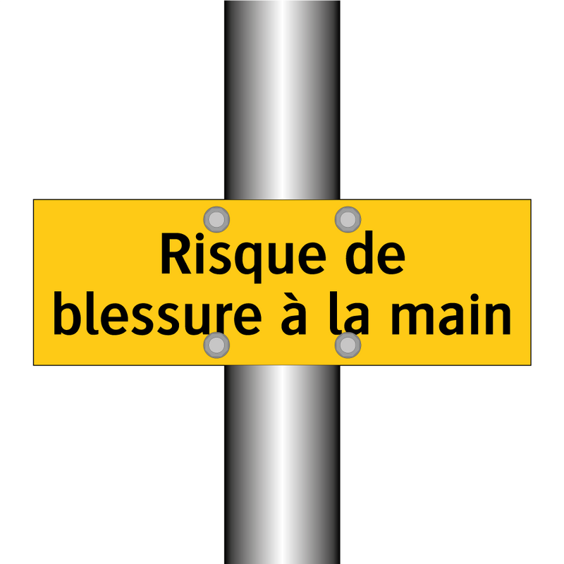 Risque de blessure à la main