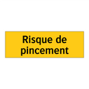 Risque de pincement