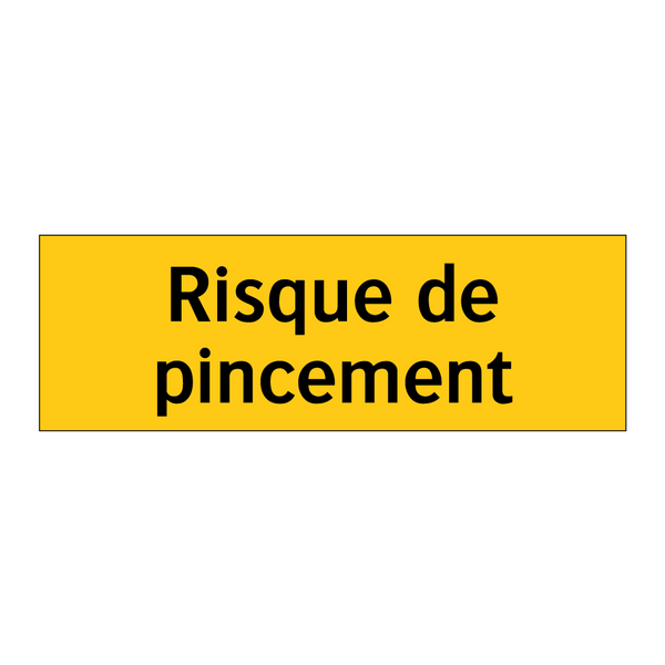 Risque de pincement