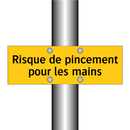 Risque de pincement pour les mains