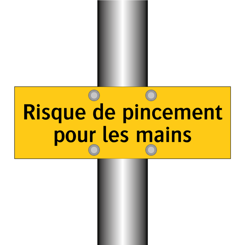 Risque de pincement pour les mains
