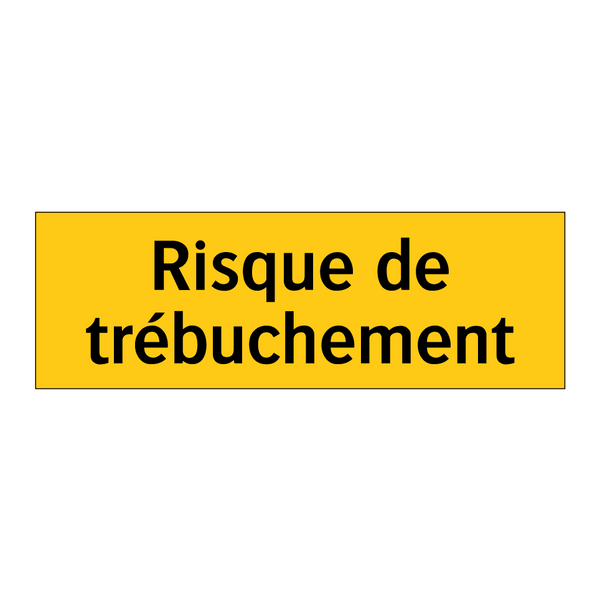Risque de trébuchement