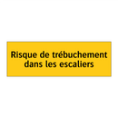 Risque de trébuchement dans les escaliers