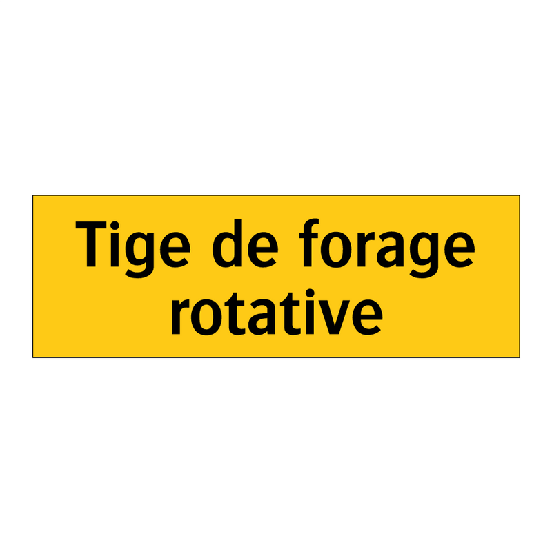 Tige de forage rotative