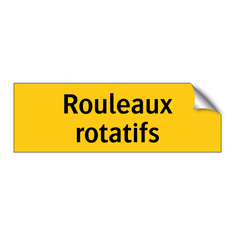 Rouleaux rotatifs