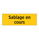 Sablage en cours