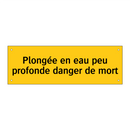 Plongée en eau peu profonde danger de mort