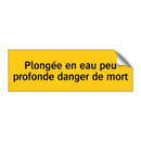 Plongée en eau peu profonde danger de mort
