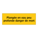 Plongée en eau peu profonde danger de mort