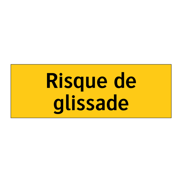 Risque de glissade