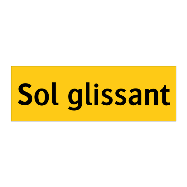Sol glissant