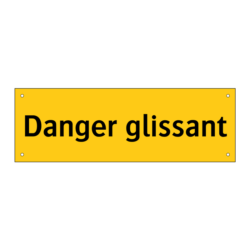Danger glissant