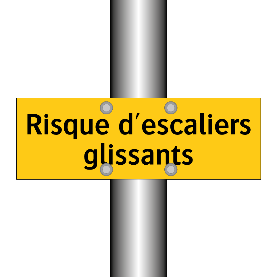 Risque d'escaliers glissants