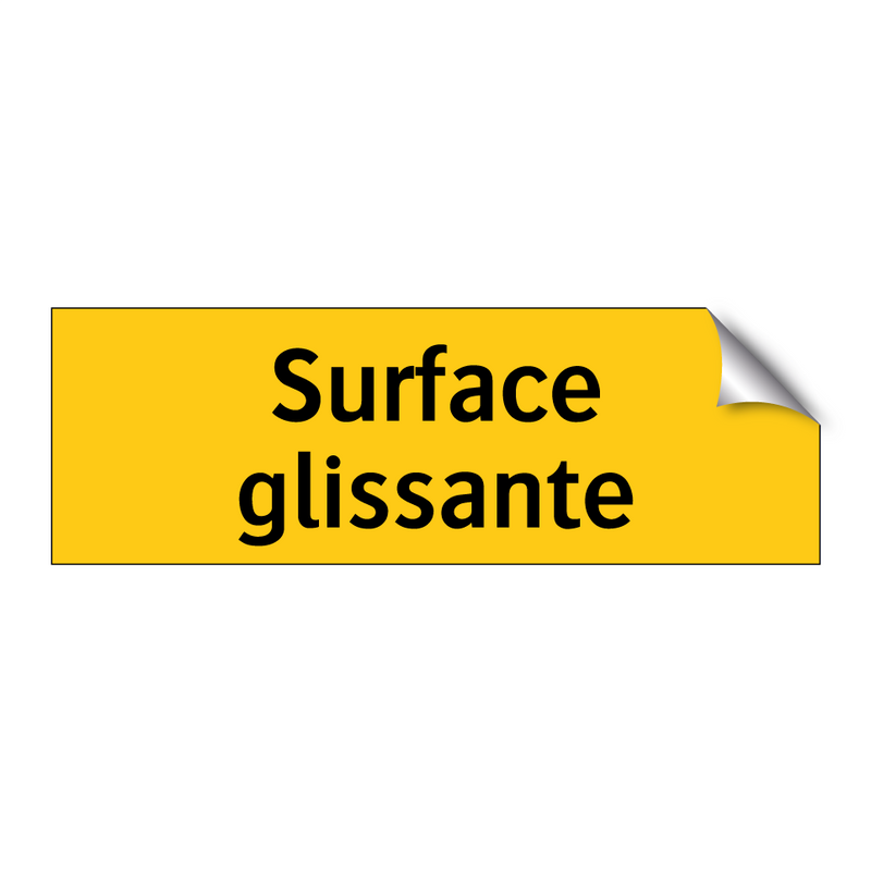 Surface glissante