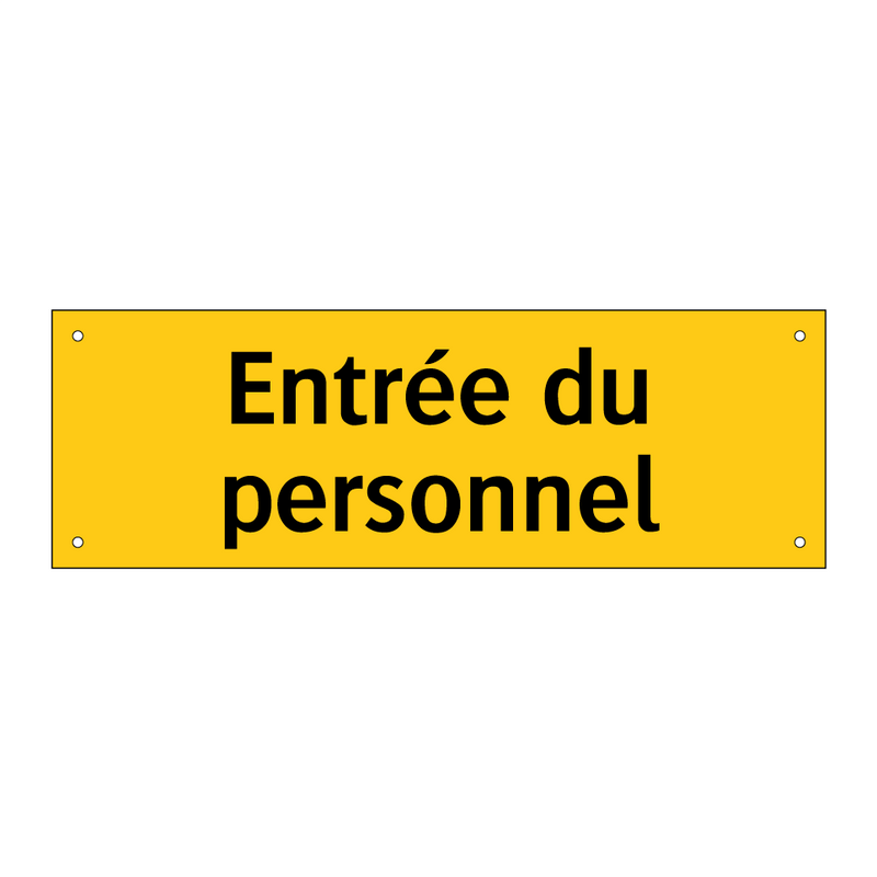 Entrée du personnel