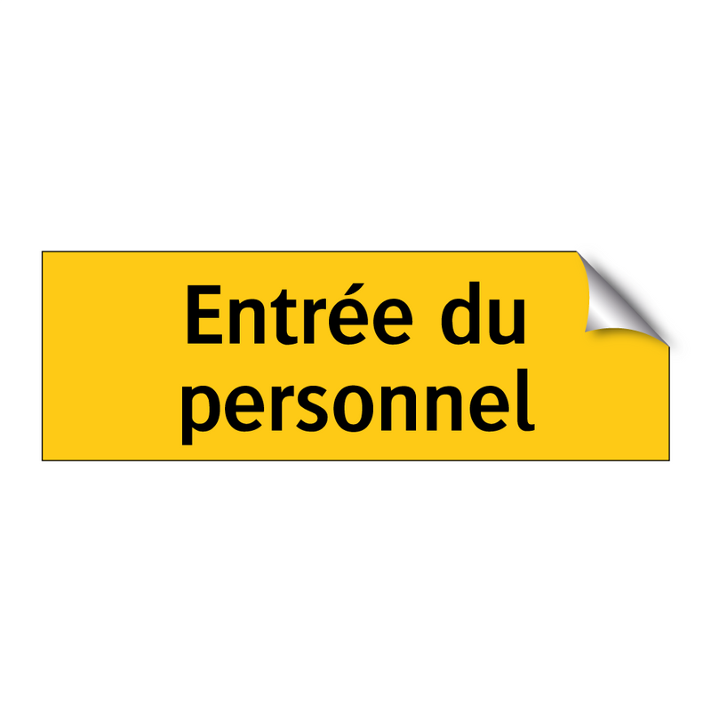 Entrée du personnel
