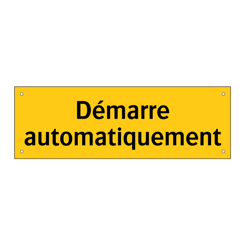 Démarre automatiquement