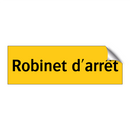 Robinet d'arrêt