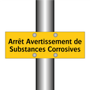 Arrêt Avertissement de Substances Corrosives