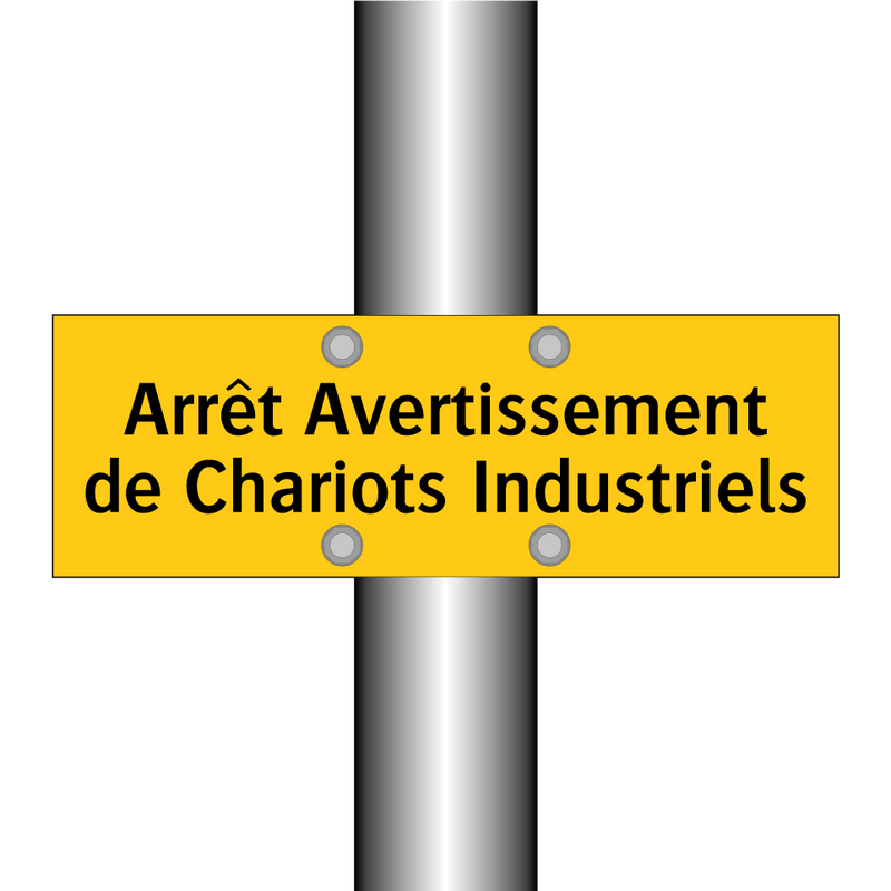 Arrêt Avertissement de Chariots Industriels