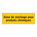 Zone de stockage pour produits chimiques