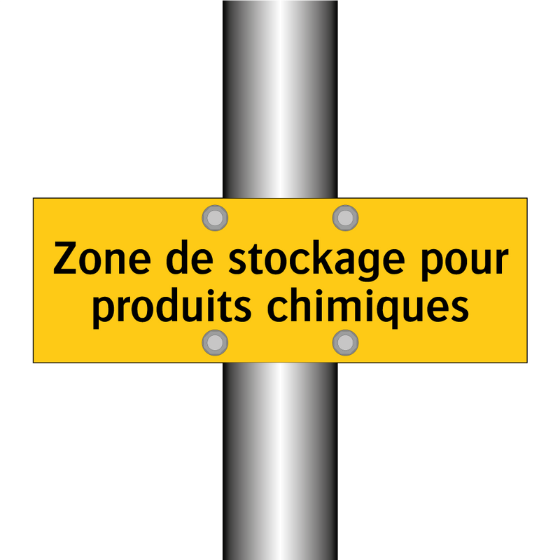 Zone de stockage pour produits chimiques