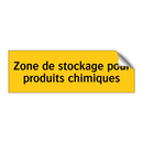 Zone de stockage pour produits chimiques