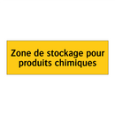 Zone de stockage pour produits chimiques