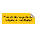 Zone de stockage Gardez l'espace au sol dégagé