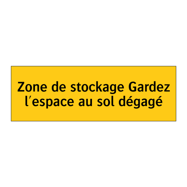 Zone de stockage Gardez l'espace au sol dégagé